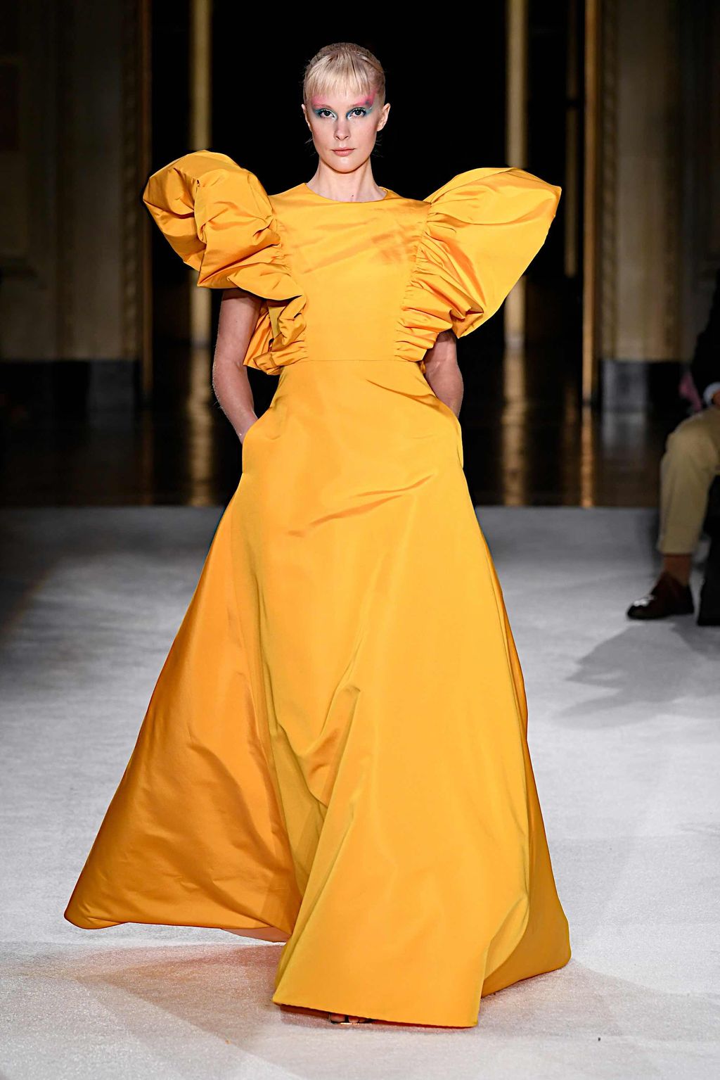 Fashion Week New York Spring/Summer 2020 look 47 from the Christian Siriano collection womenswear
