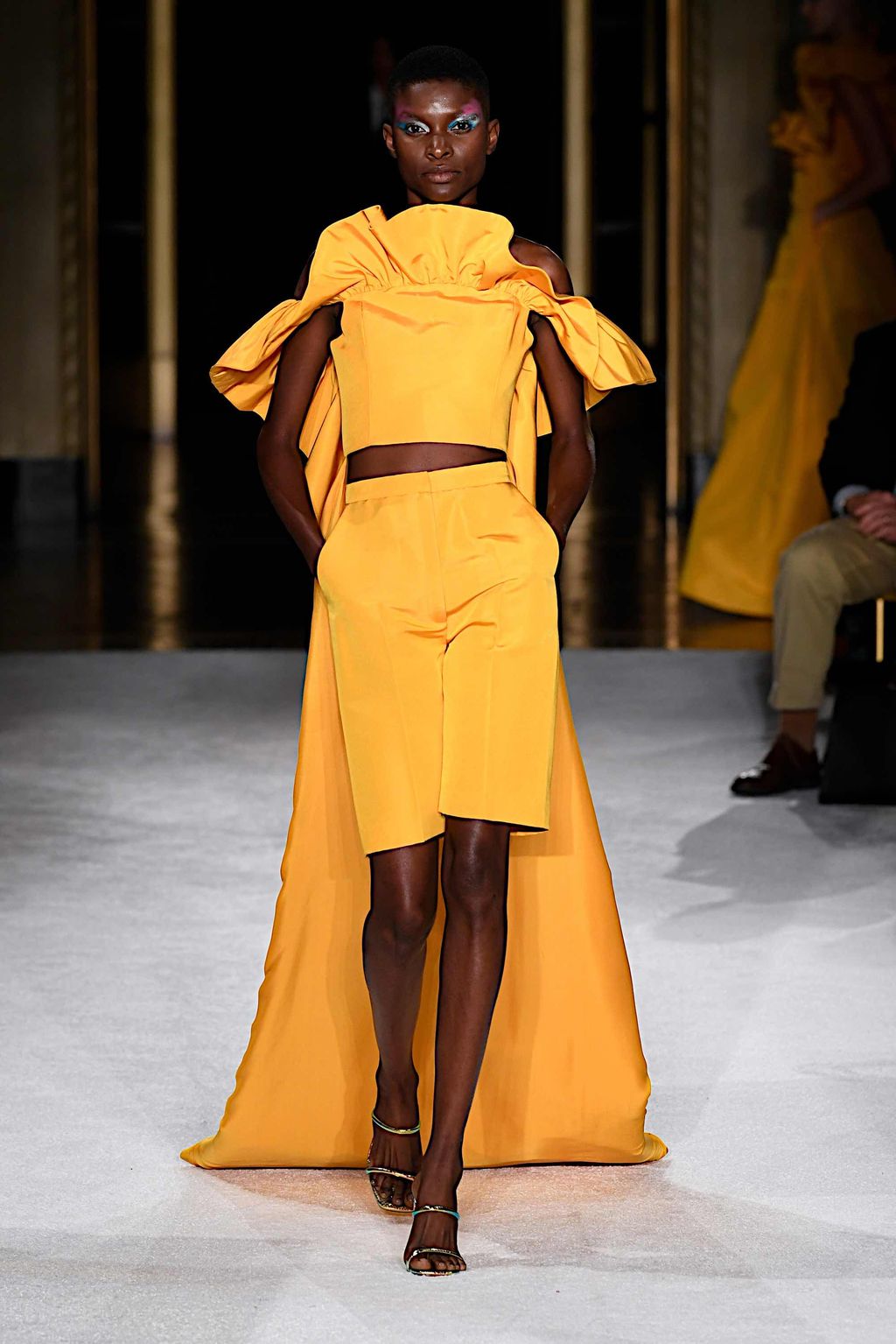 Fashion Week New York Spring/Summer 2020 look 49 from the Christian Siriano collection womenswear