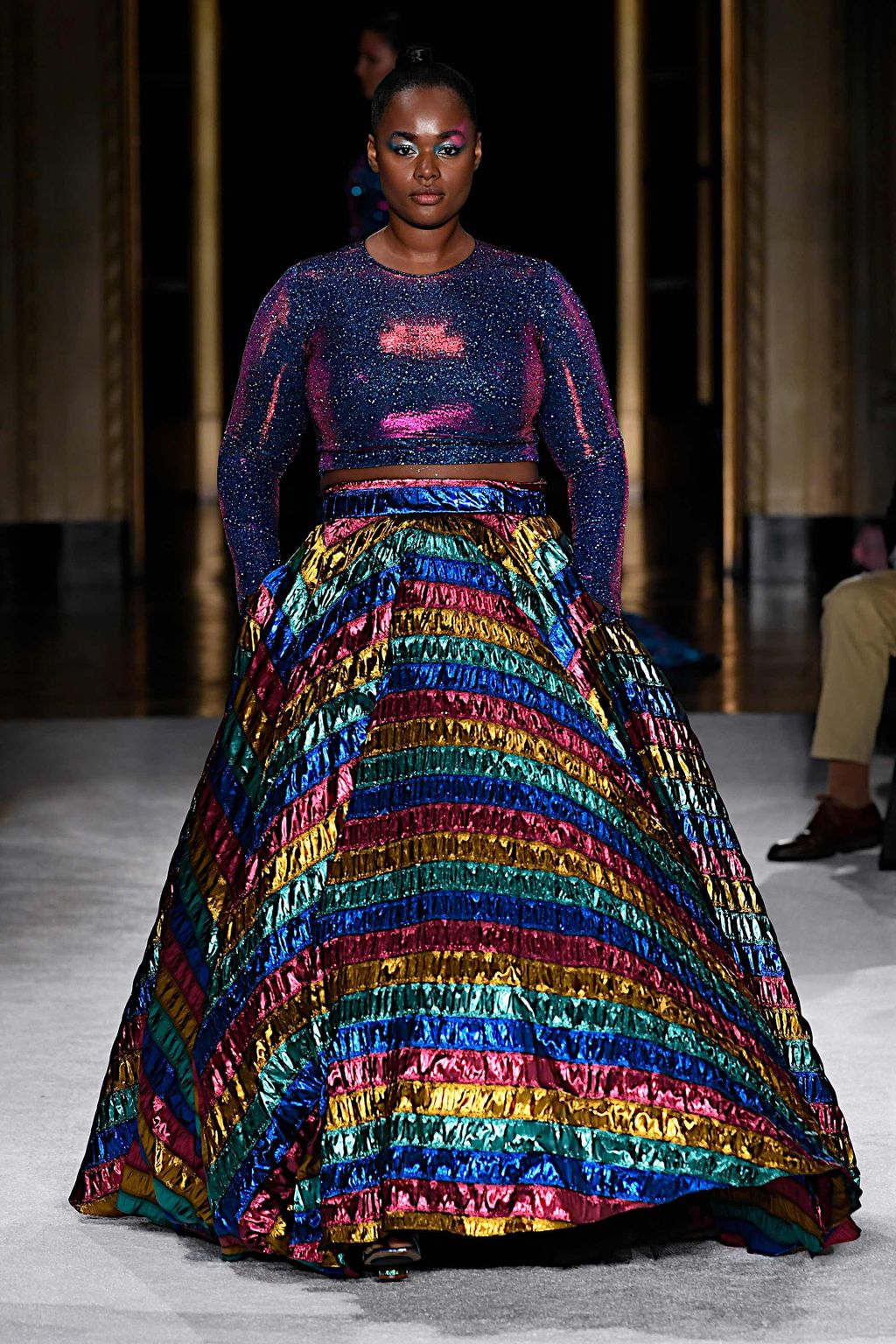Fashion Week New York Spring/Summer 2020 look 53 from the Christian Siriano collection womenswear