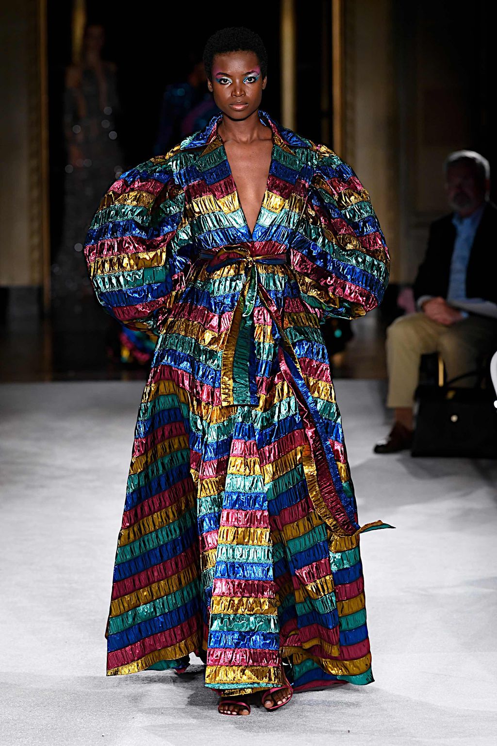 Fashion Week New York Spring/Summer 2020 look 55 from the Christian Siriano collection womenswear