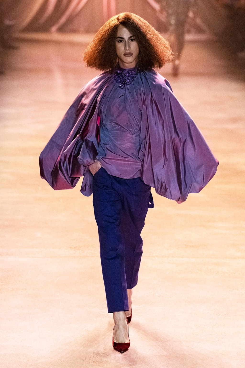 Fashion Week New York Fall/Winter 2020 look 18 from the Christopher John Rogers collection womenswear