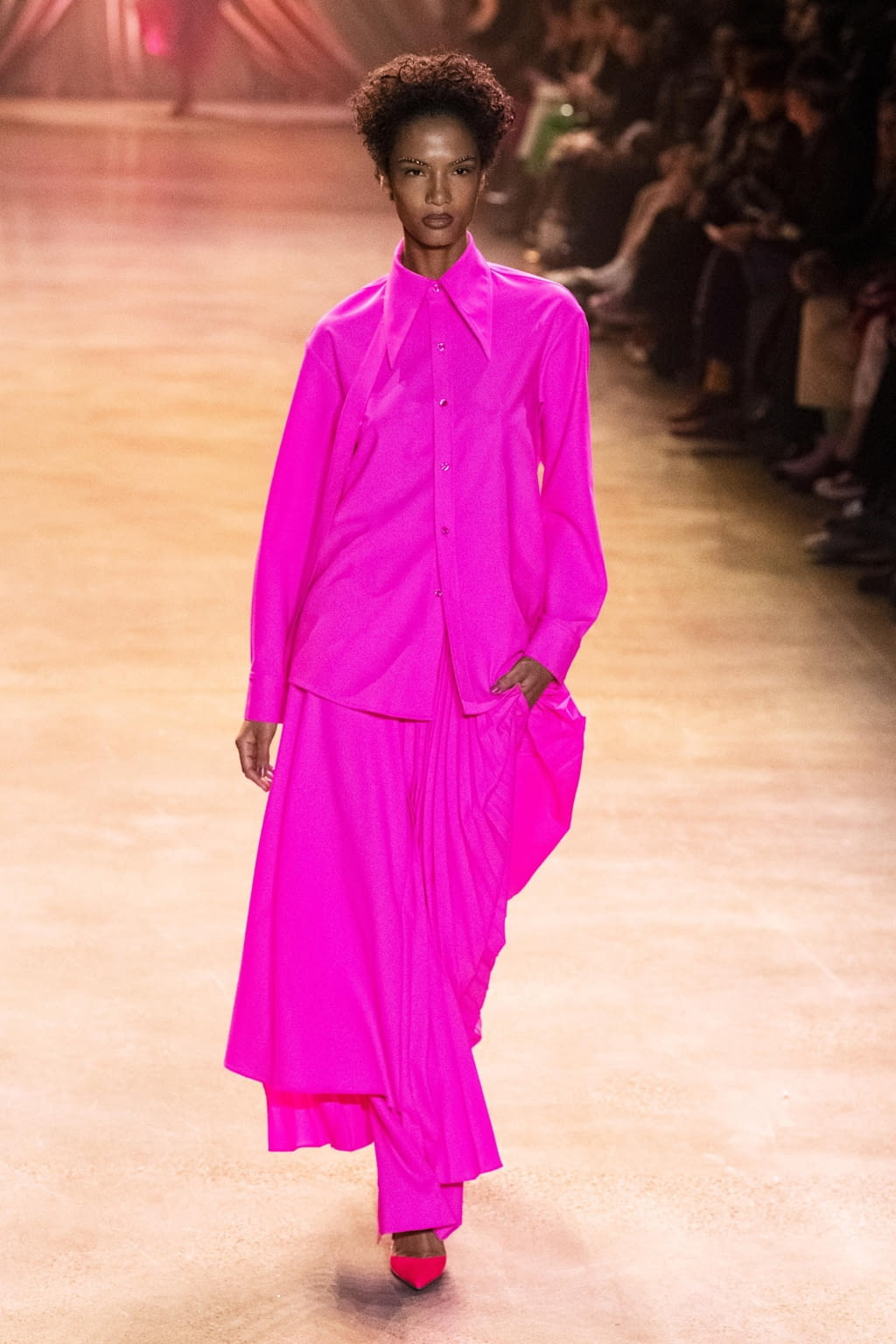 Fashion Week New York Fall/Winter 2020 look 30 from the Christopher John Rogers collection womenswear