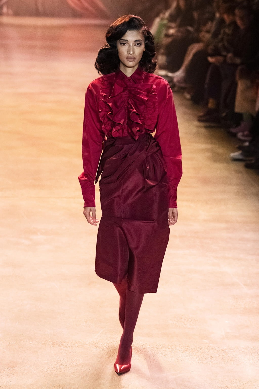 Fashion Week New York Fall/Winter 2020 look 35 from the Christopher John Rogers collection 女装