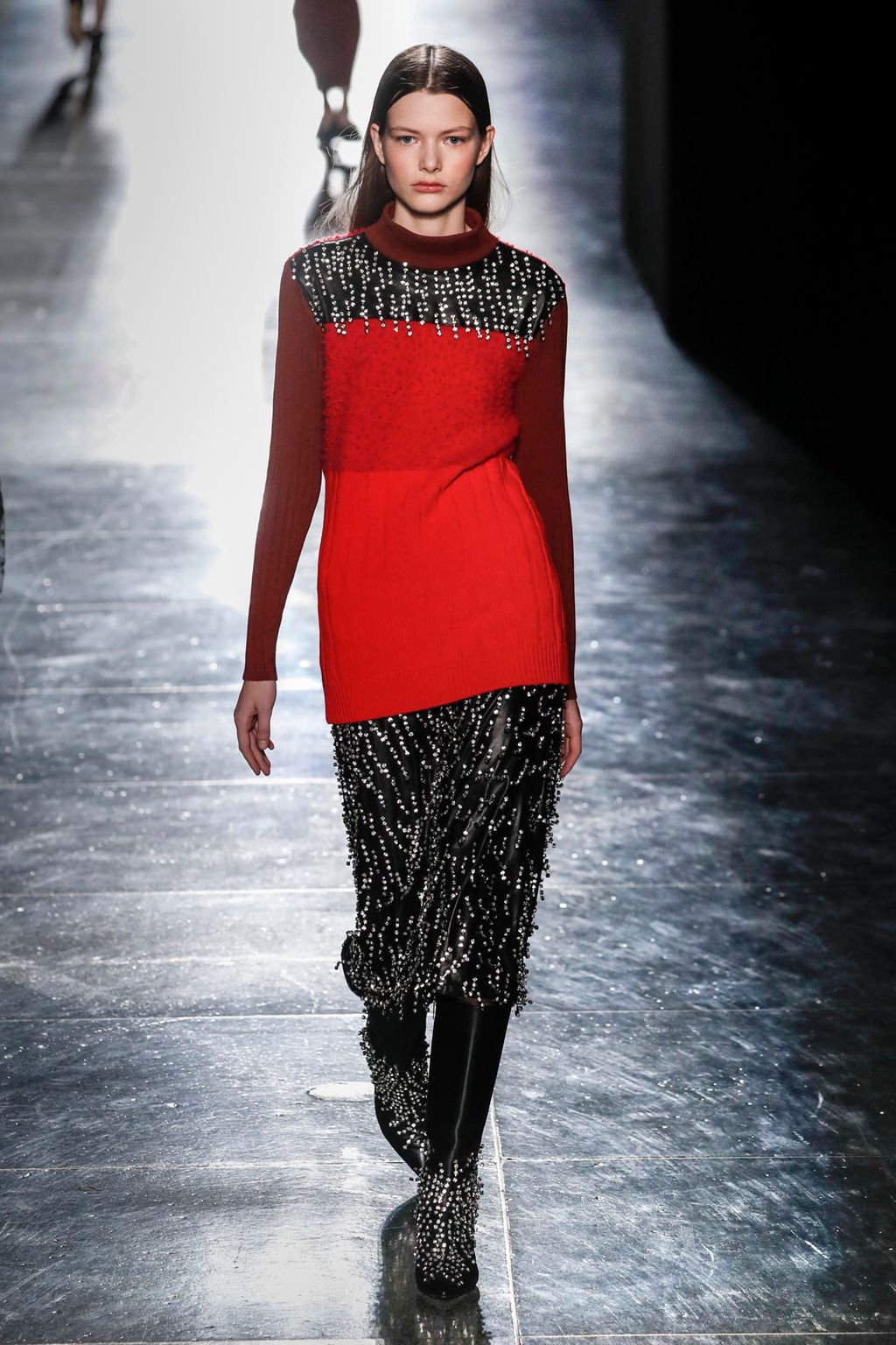 Fashion Week London Fall/Winter 2018 look 14 from the Christopher Kane collection 女装