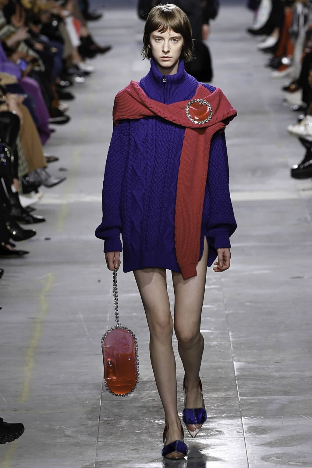 Fashion Week London Fall/Winter 2019 look 14 from the Christopher Kane collection womenswear