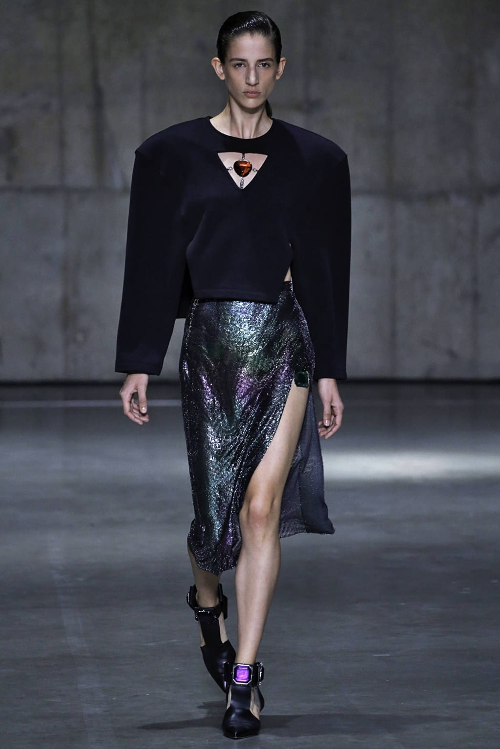 Fashion Week London Spring/Summer 2019 look 28 from the Christopher Kane collection womenswear