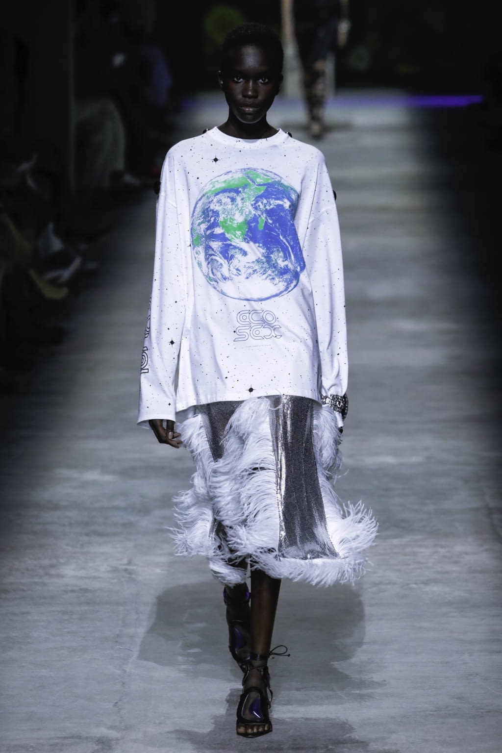 Fashion Week London Spring/Summer 2020 look 57 from the Christopher Kane collection womenswear
