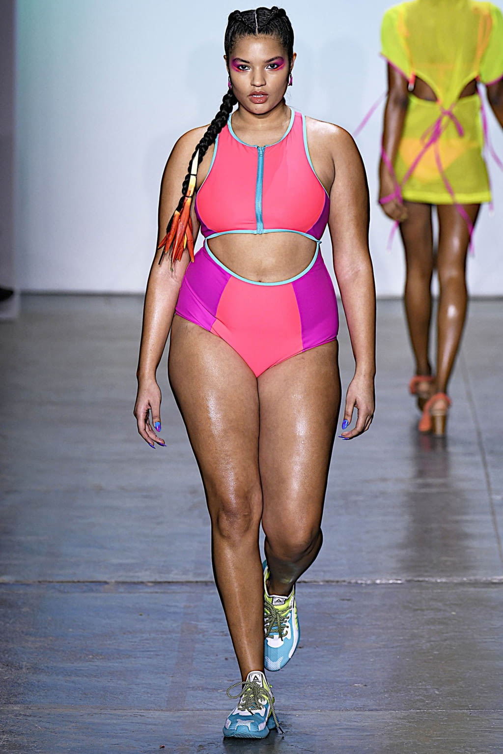Fashion Week New York Fall/Winter 2019 look 6 from the Chromat collection womenswear