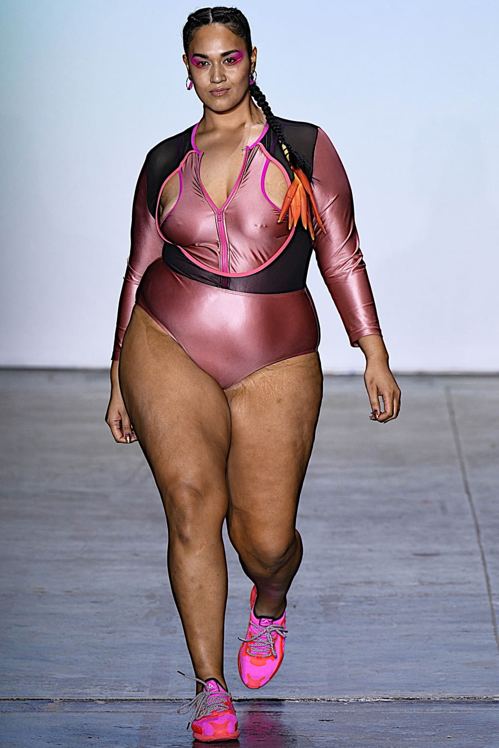 Fashion Week New York Fall/Winter 2019 look 14 from the Chromat collection womenswear