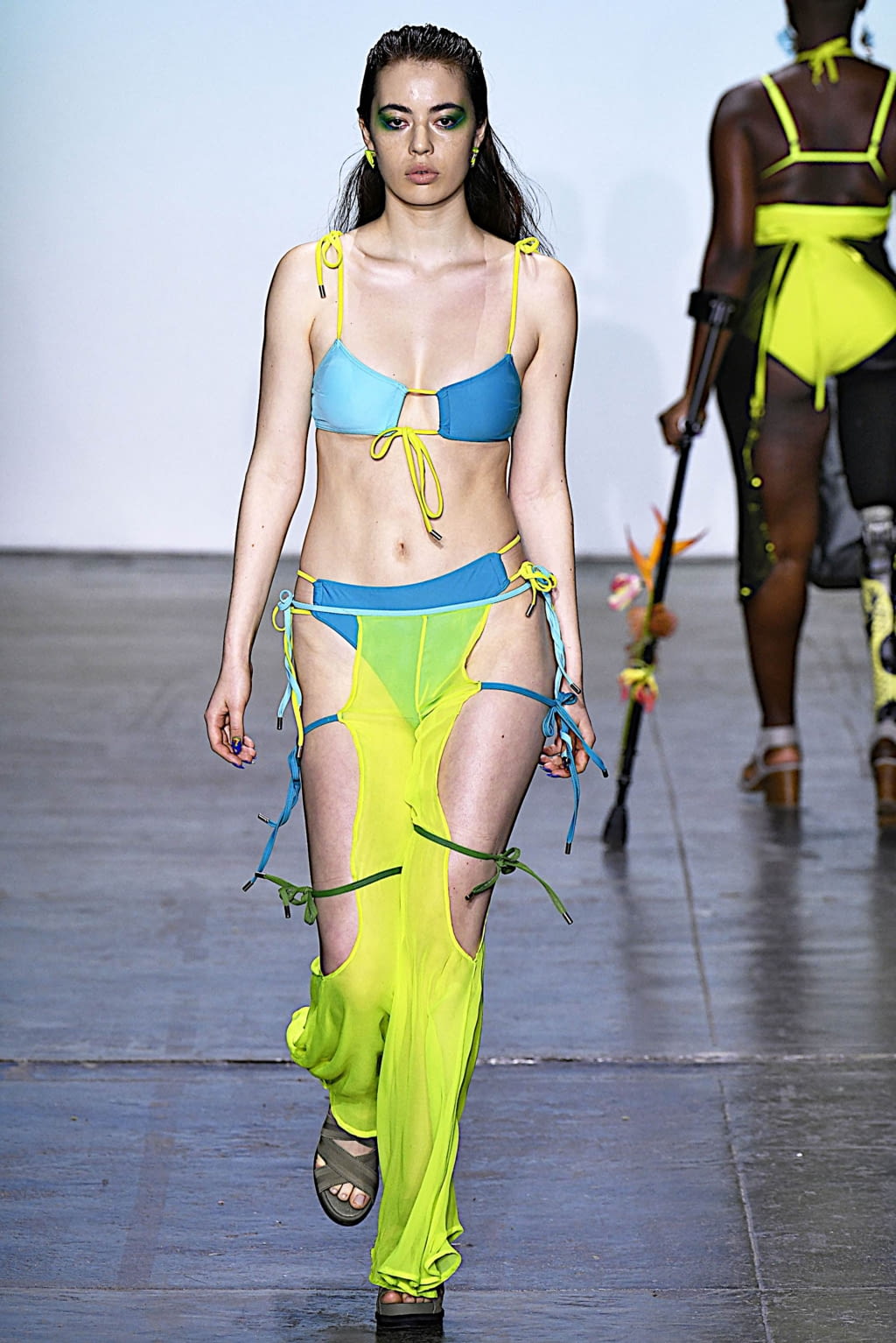 Fashion Week New York Fall/Winter 2019 look 23 from the Chromat collection 女装