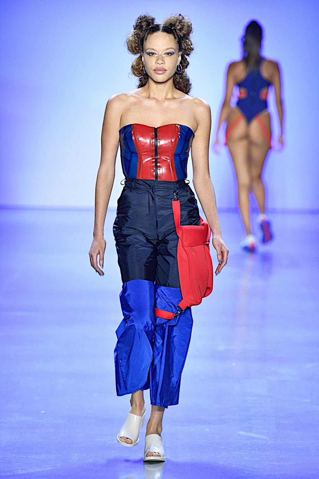 Fashion Week New York Spring/Summer 2020 look 7 from the Chromat collection womenswear