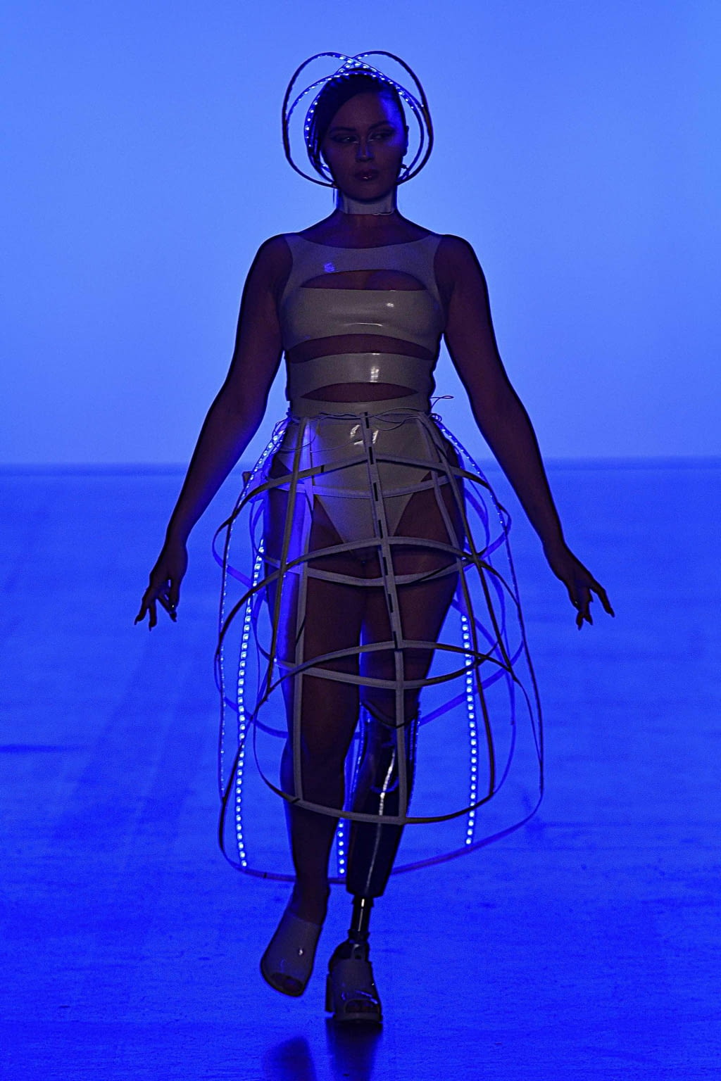 Fashion Week New York Spring/Summer 2020 look 47 from the Chromat collection womenswear