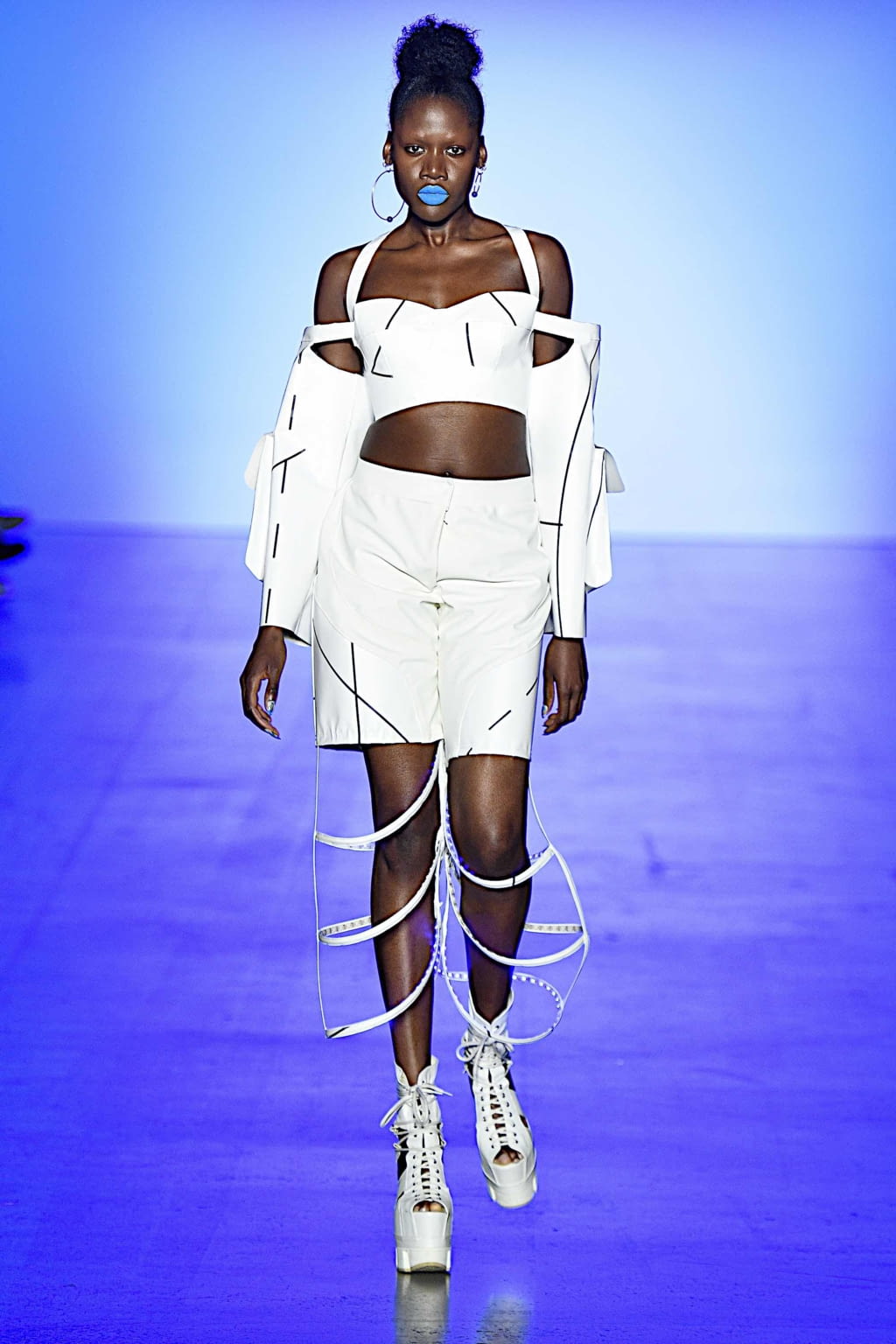 Fashion Week New York Spring/Summer 2020 look 48 from the Chromat collection womenswear