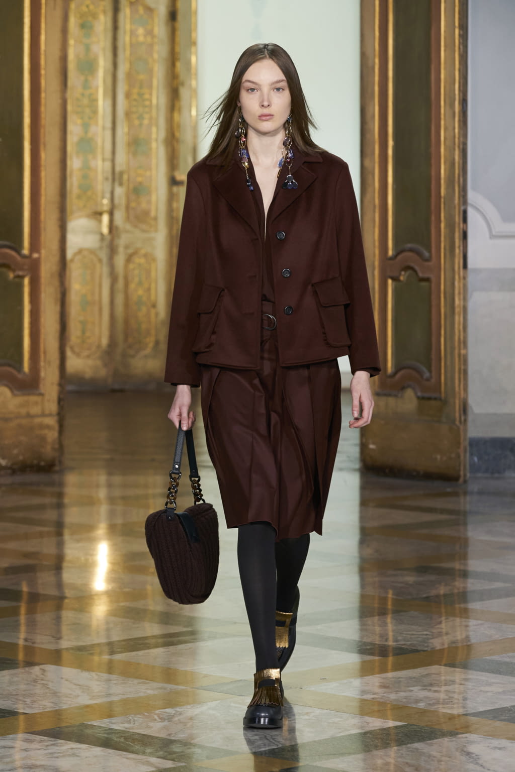 Fashion Week Milan Fall/Winter 2021 look 12 de la collection Cividini womenswear