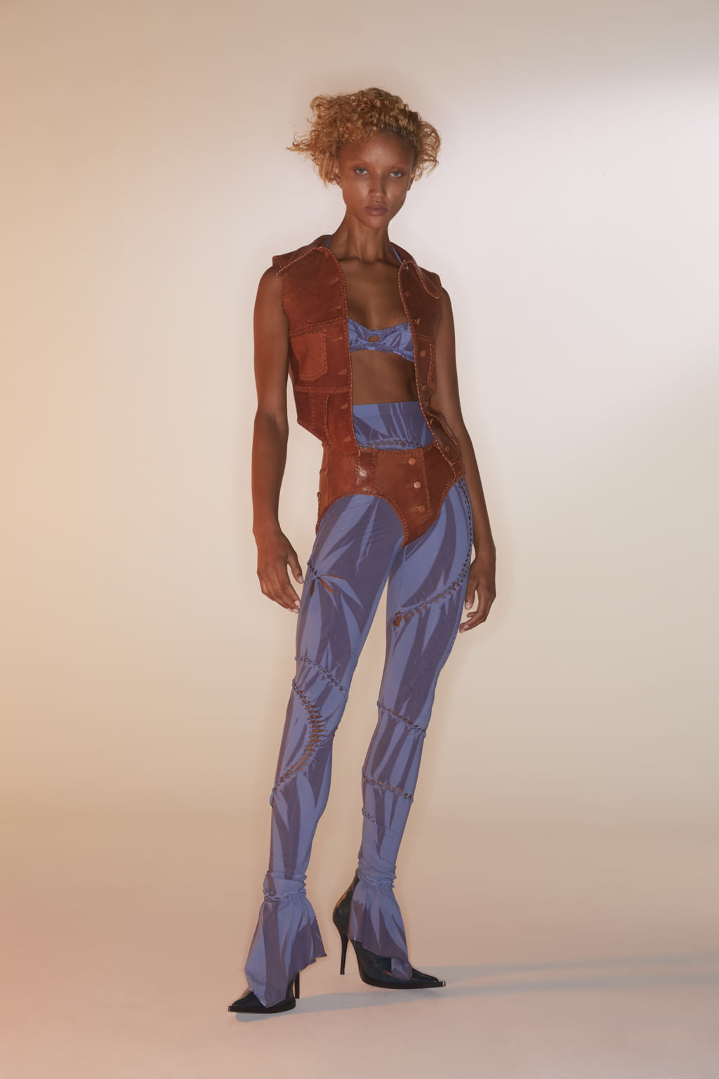 Fashion Week London Spring/Summer 2021 look 10 from the KNWLS collection womenswear