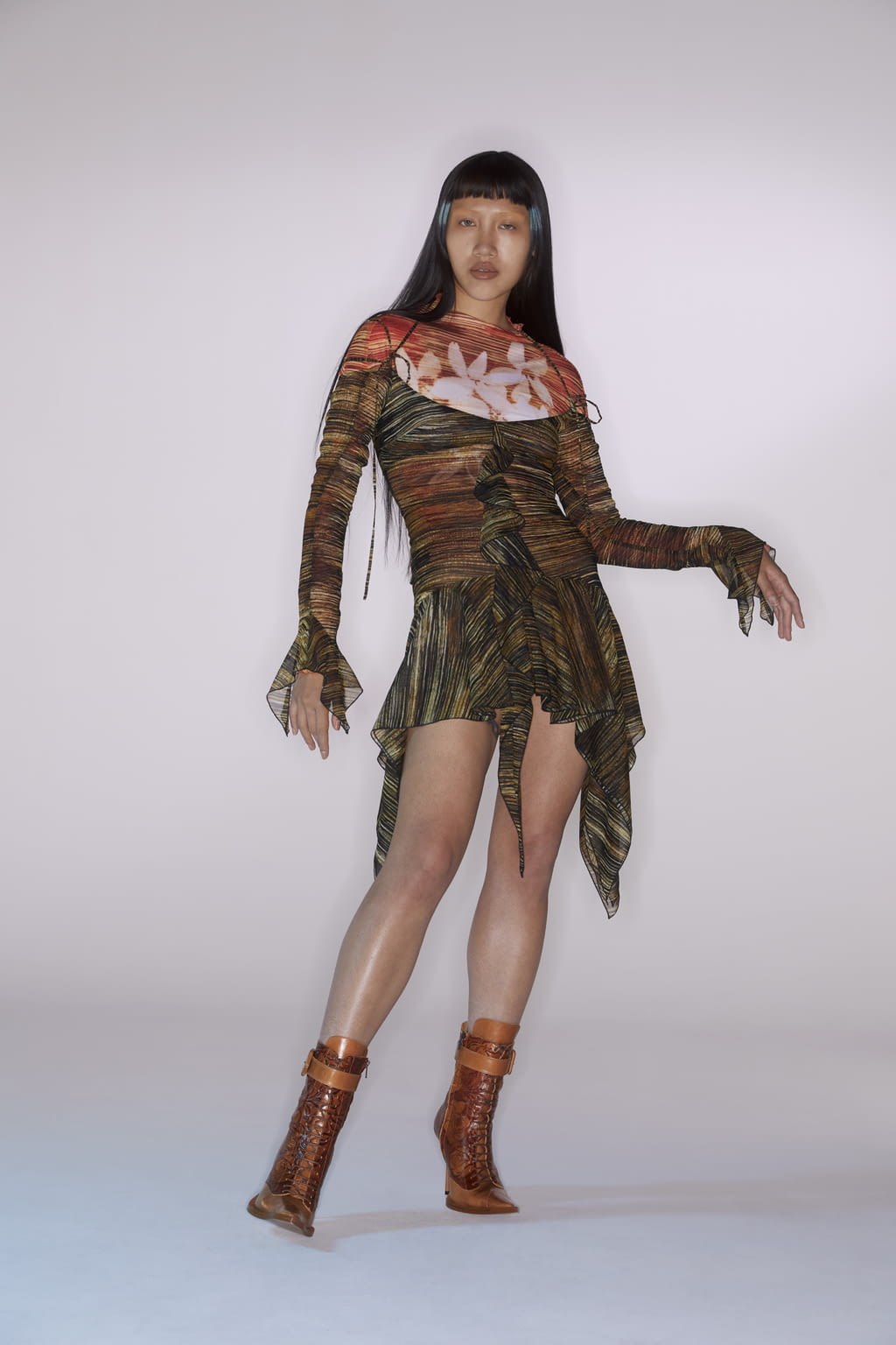 Fashion Week London Spring/Summer 2021 look 16 from the KNWLS collection womenswear