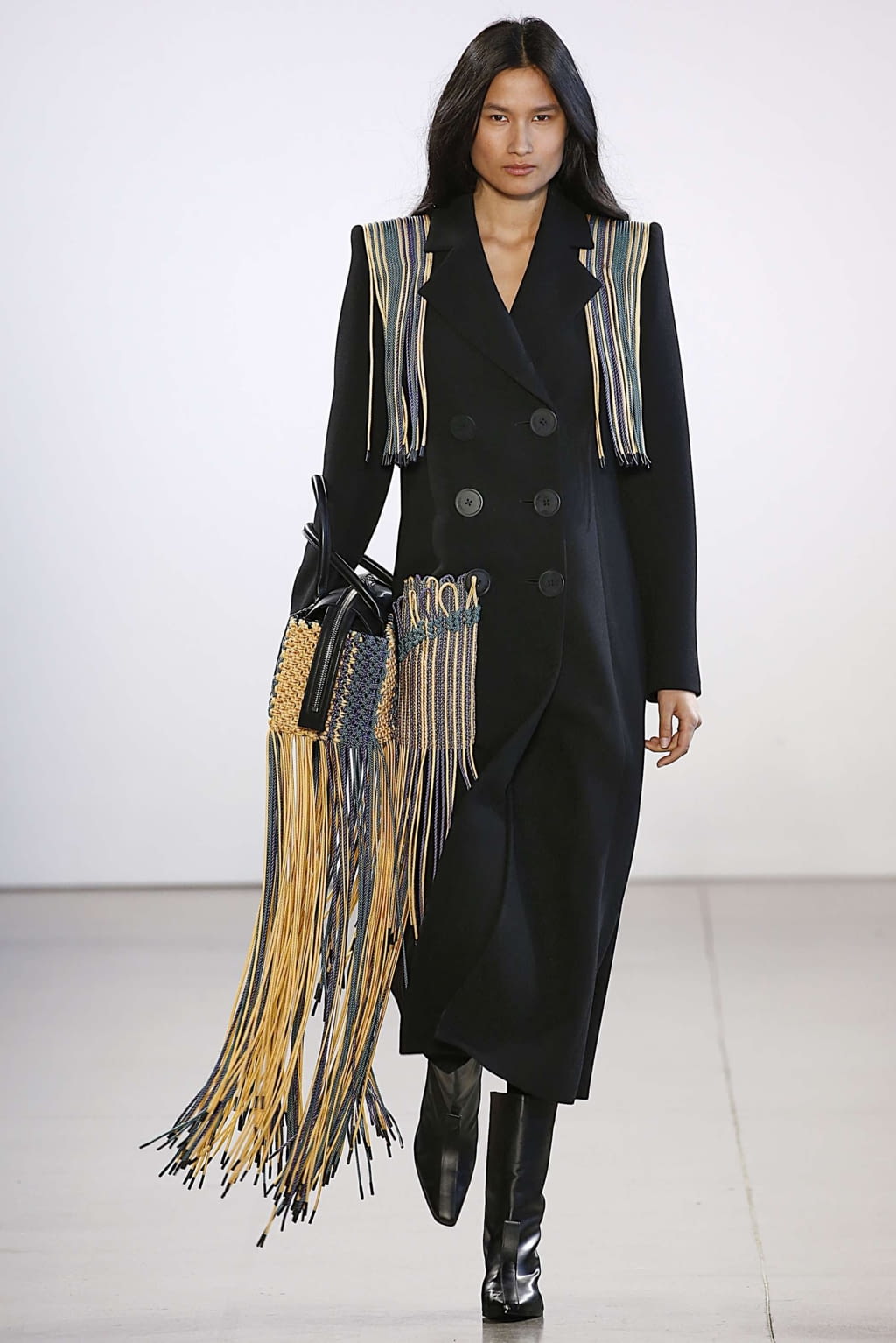 Fashion Week New York Fall/Winter 2019 look 11 from the Claudia Li collection 女装