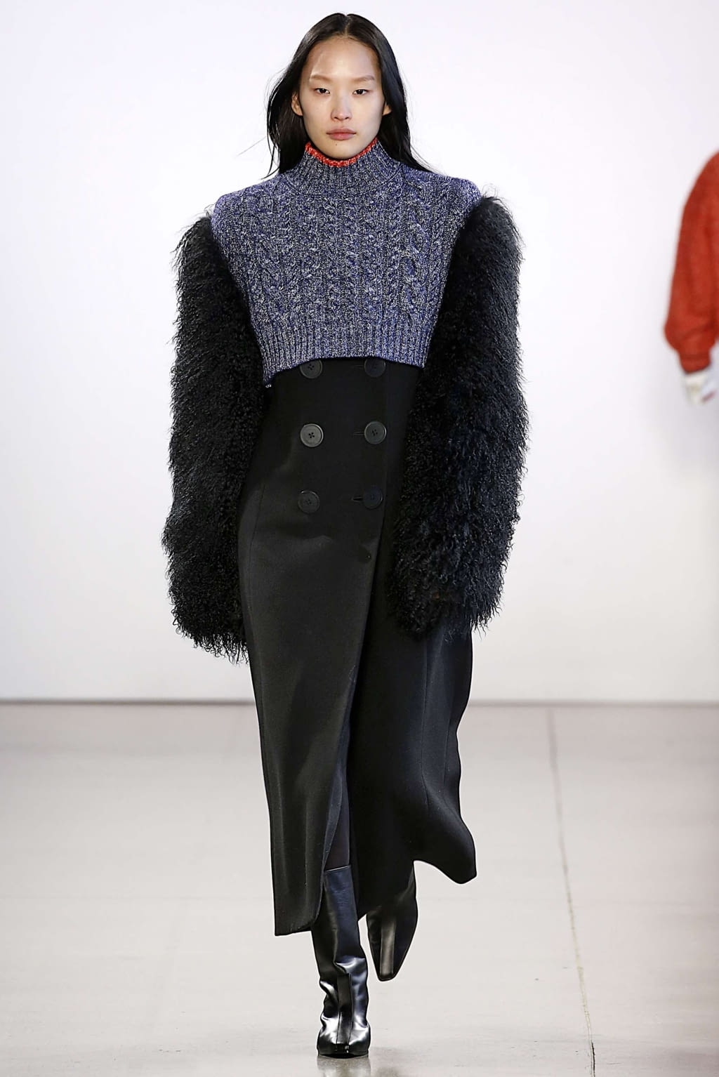 Fashion Week New York Fall/Winter 2019 look 28 from the Claudia Li collection 女装