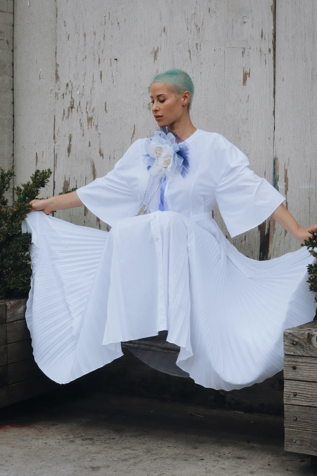 Fashion Week New York Spring/Summer 2021 look 10 de la collection Claudia Li womenswear