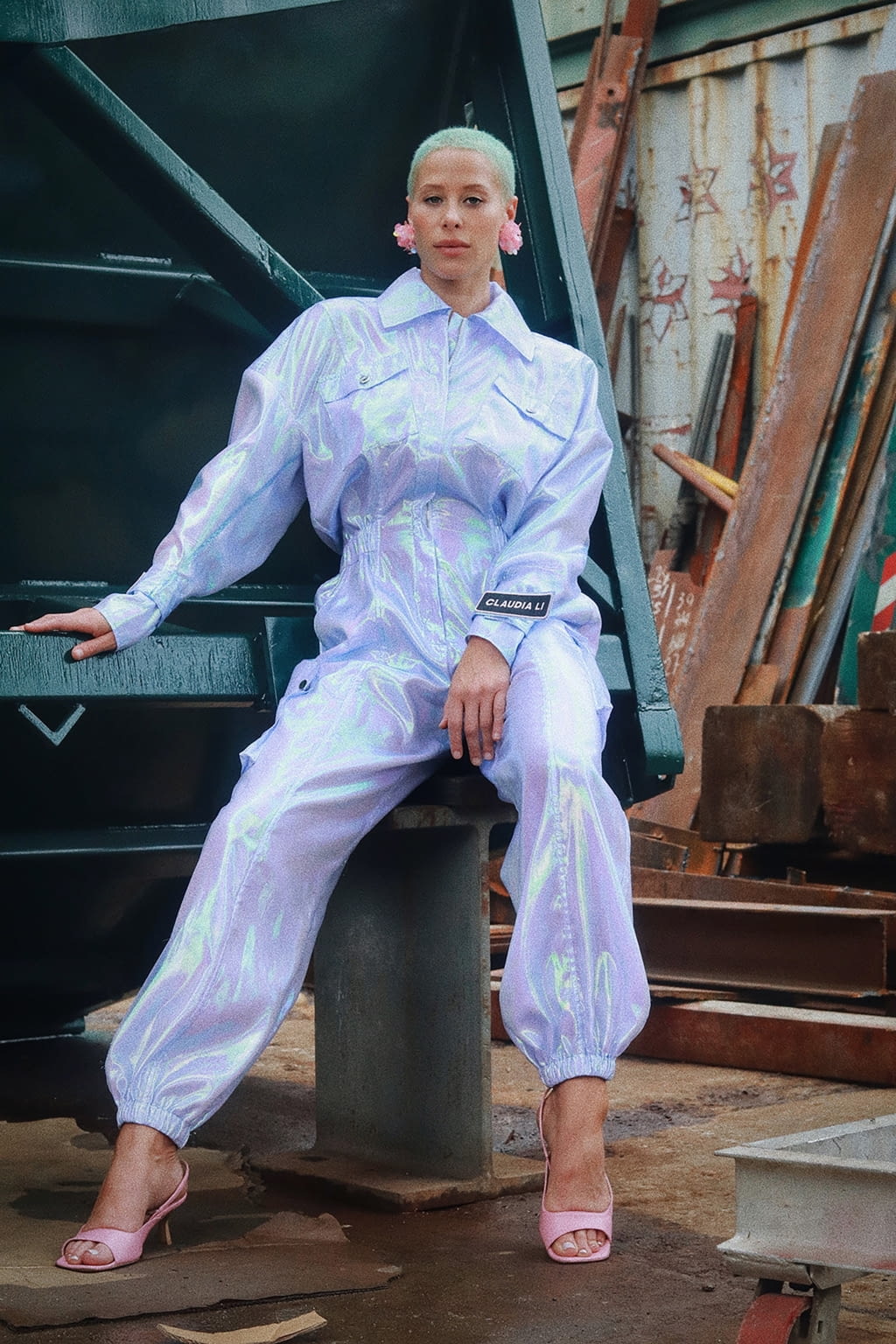 Fashion Week New York Spring/Summer 2021 look 14 from the Claudia Li collection womenswear