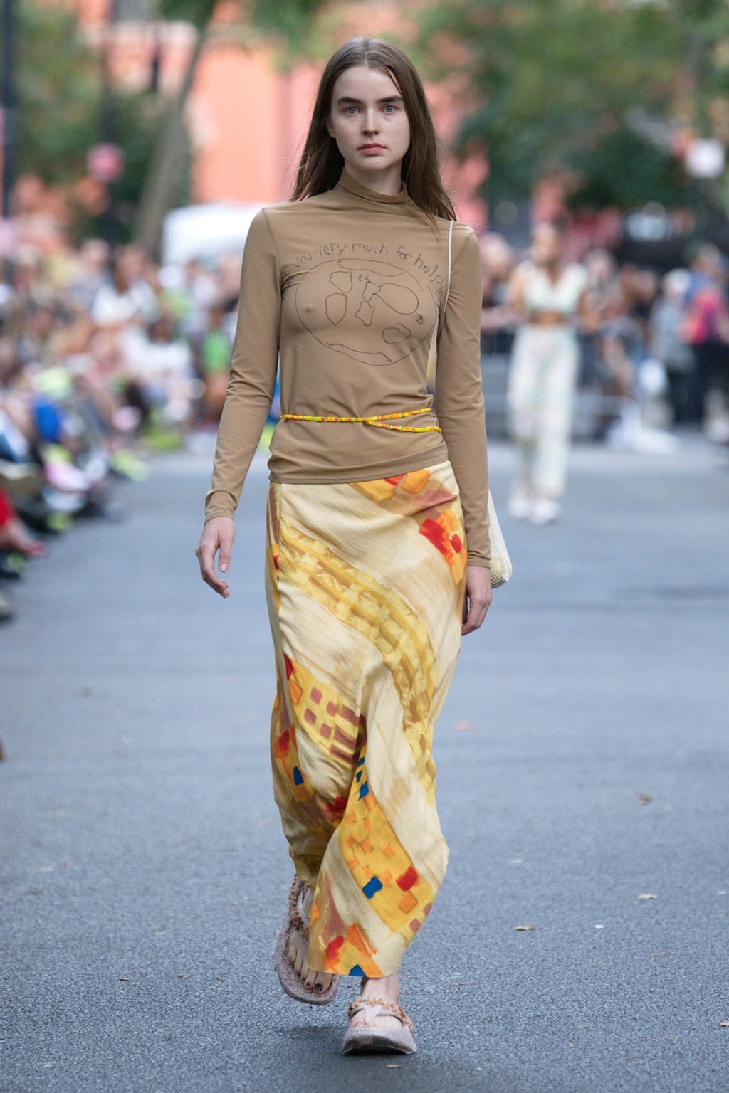 Fashion Week New York Spring/Summer 2020 look 15 de la collection Collina Strada womenswear