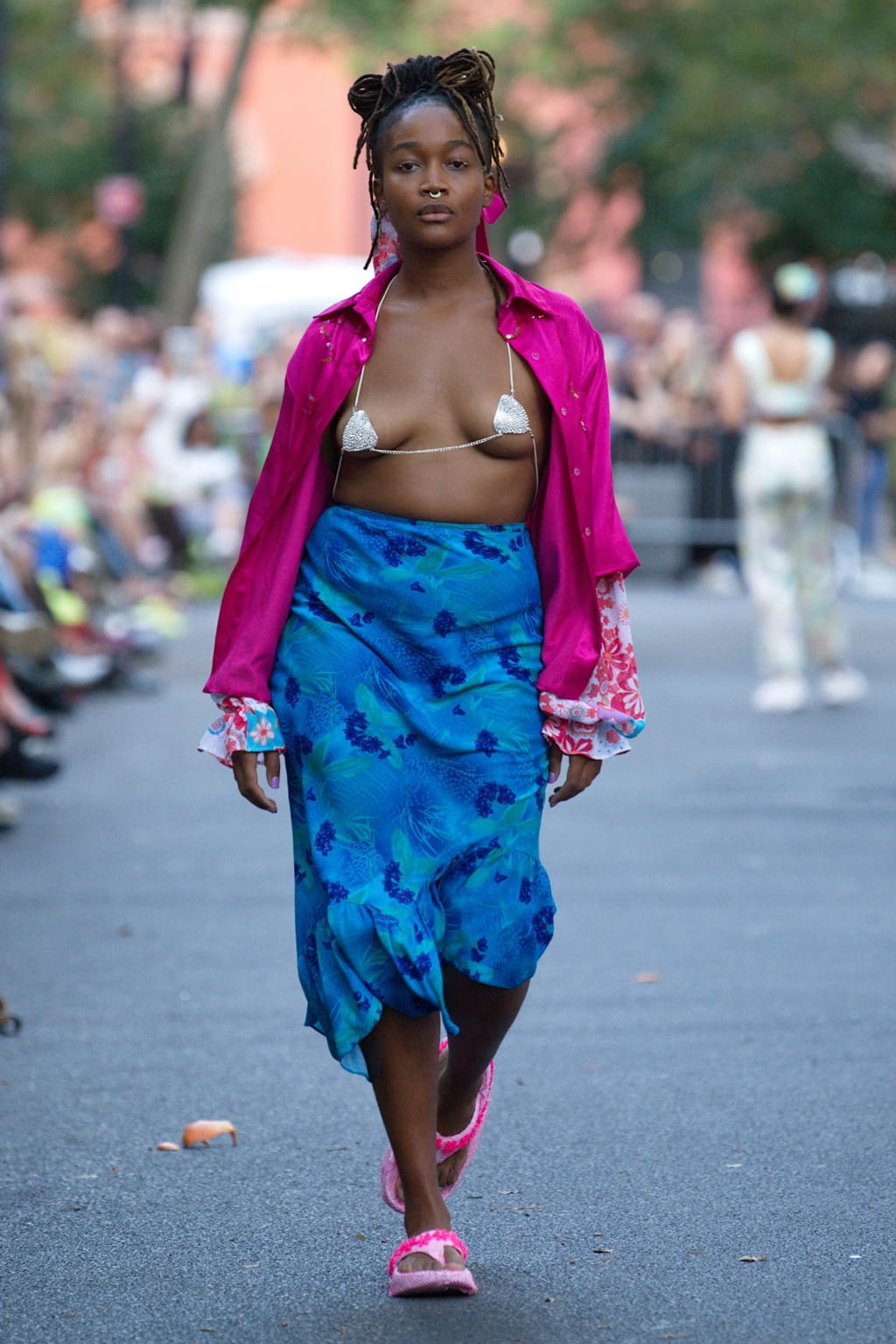 Fashion Week New York Spring/Summer 2020 look 20 de la collection Collina Strada womenswear