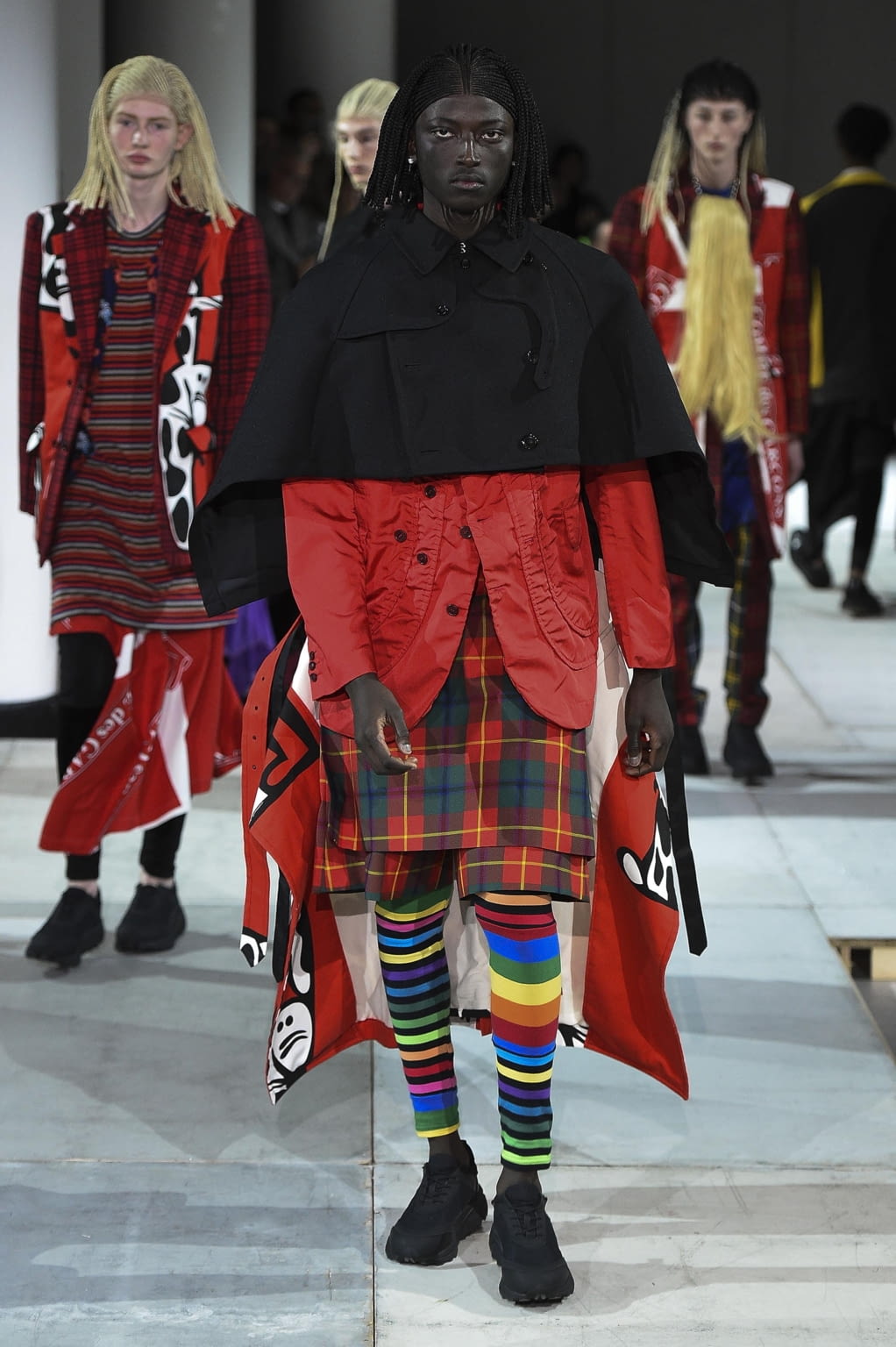 Fashion Week Paris Fall/Winter 2020 look 29 from the Comme des Garçons Homme Plus collection menswear