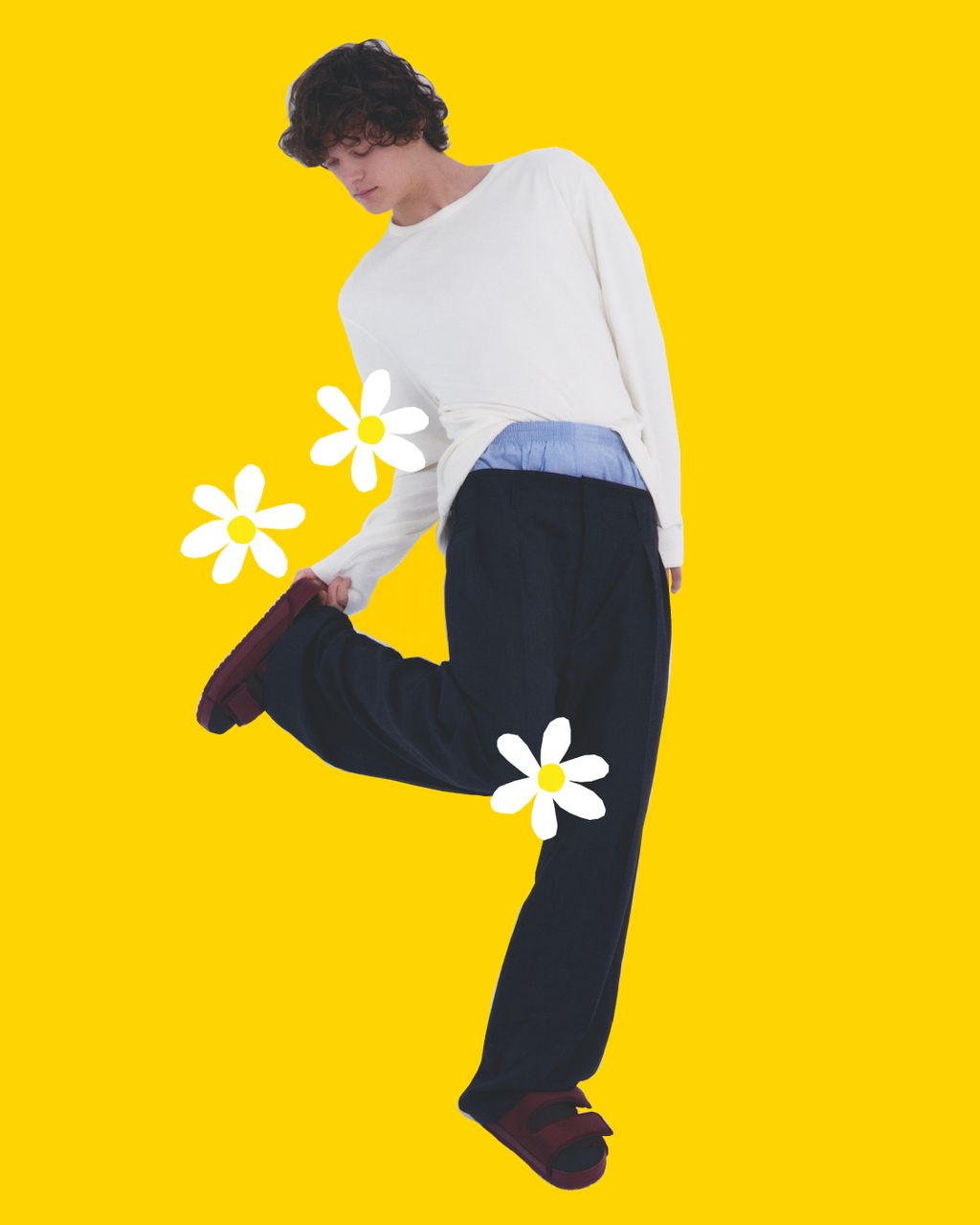 Fashion Week Paris Spring/Summer 2025 look 14 from the Birkenstock 1774 collection menswear accessories