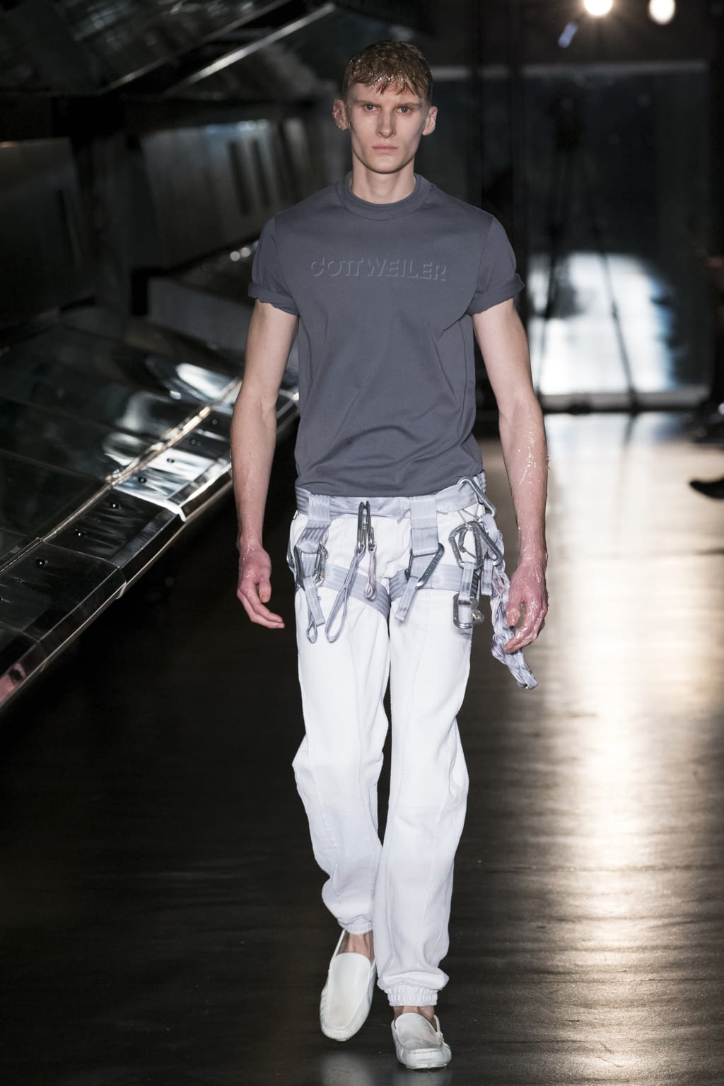 Fashion Week London Fall/Winter 2018 look 9 from the Cottweiler collection menswear