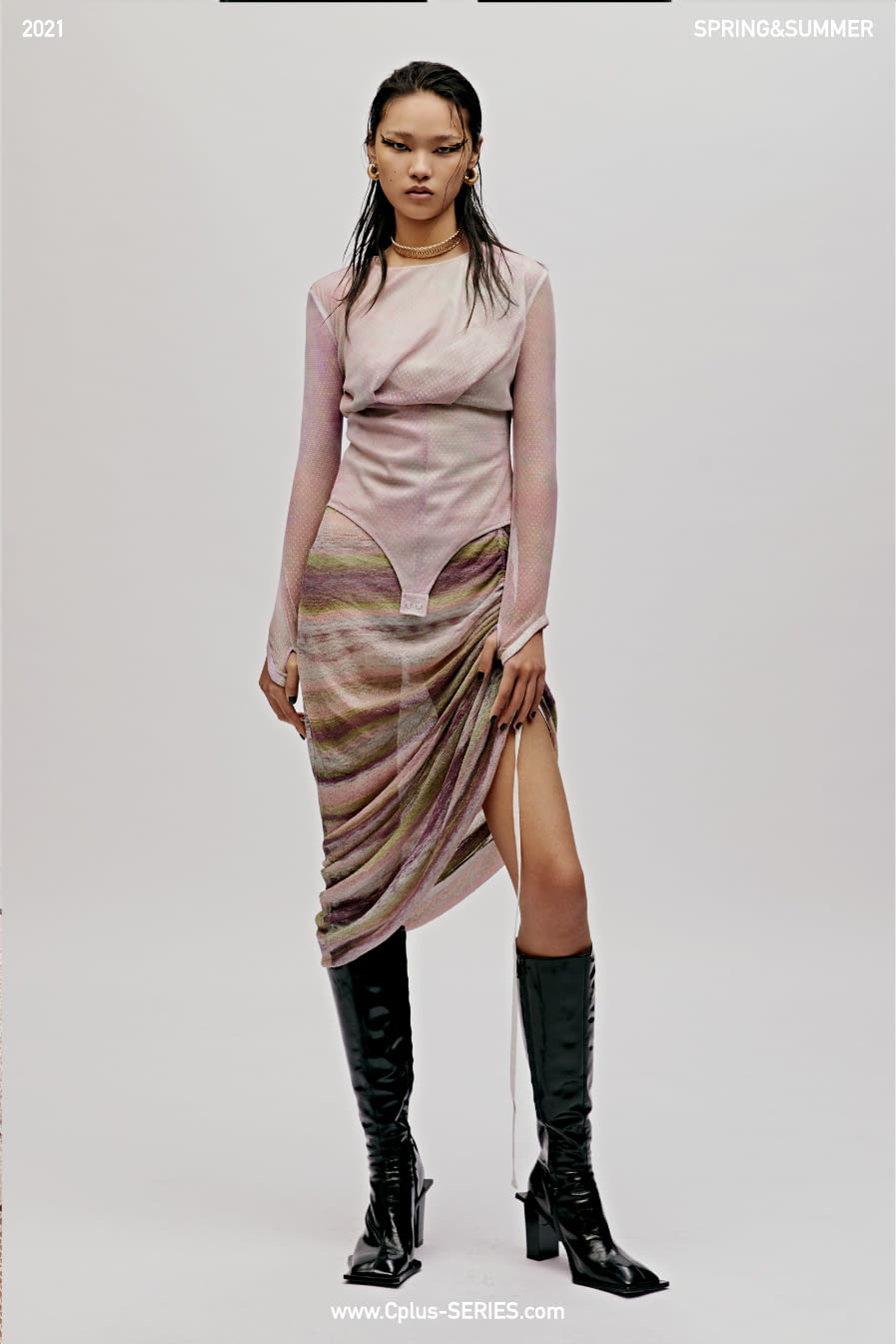 Fashion Week New York Spring/Summer 2021 look 5 from the C+Plus Series collection womenswear