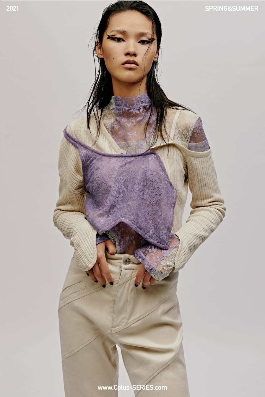 Fashion Week New York Spring/Summer 2021 look 8 from the C+Plus Series collection 女装