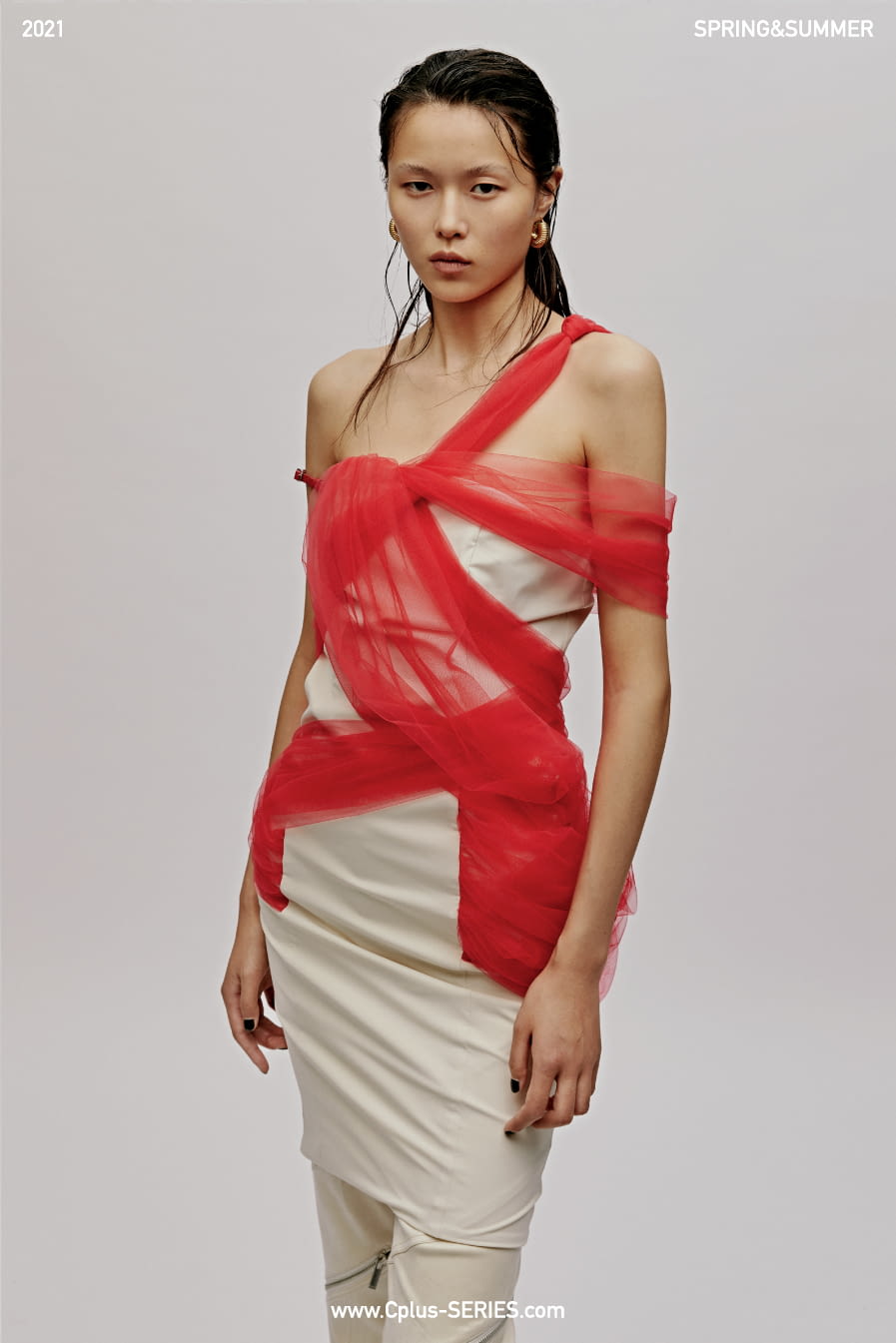 Fashion Week New York Spring/Summer 2021 look 14 from the C+Plus Series collection womenswear