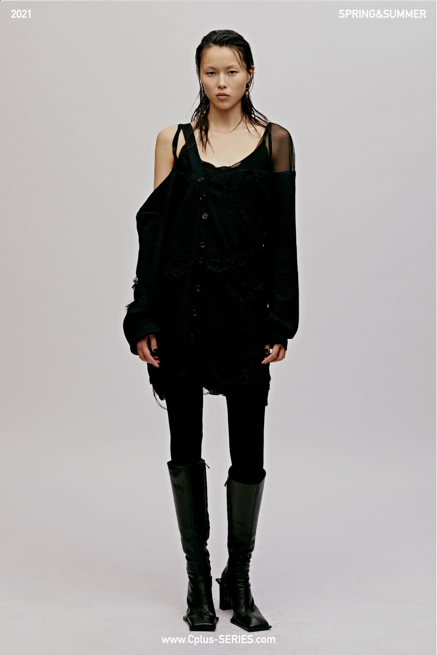 Fashion Week New York Spring/Summer 2021 look 21 from the C+Plus Series collection womenswear