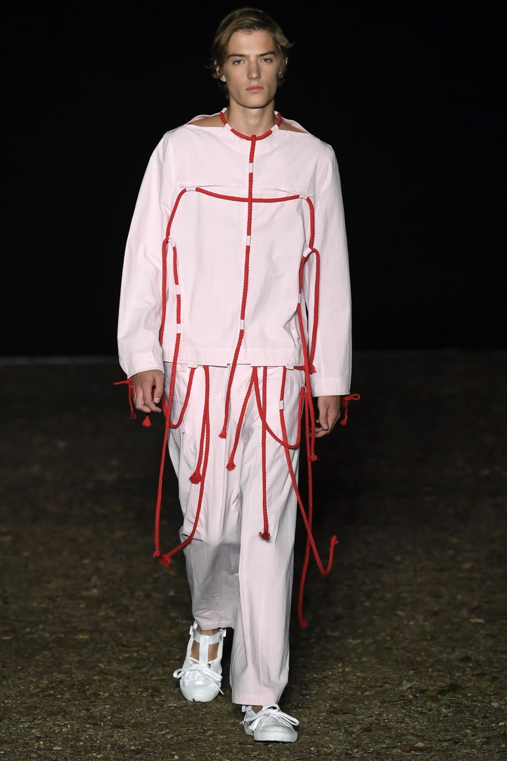 Fashion Week Florence Spring/Summer 2019 look 1 from the Craig Green collection menswear