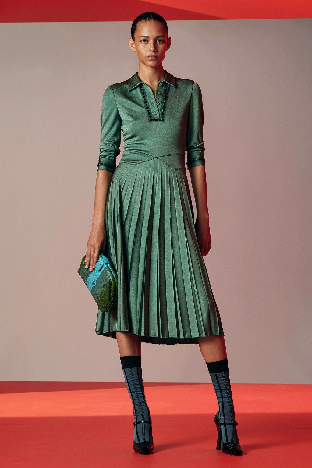 Fashion Week Milan Resort 2018 look 3 de la collection Bottega Veneta womenswear