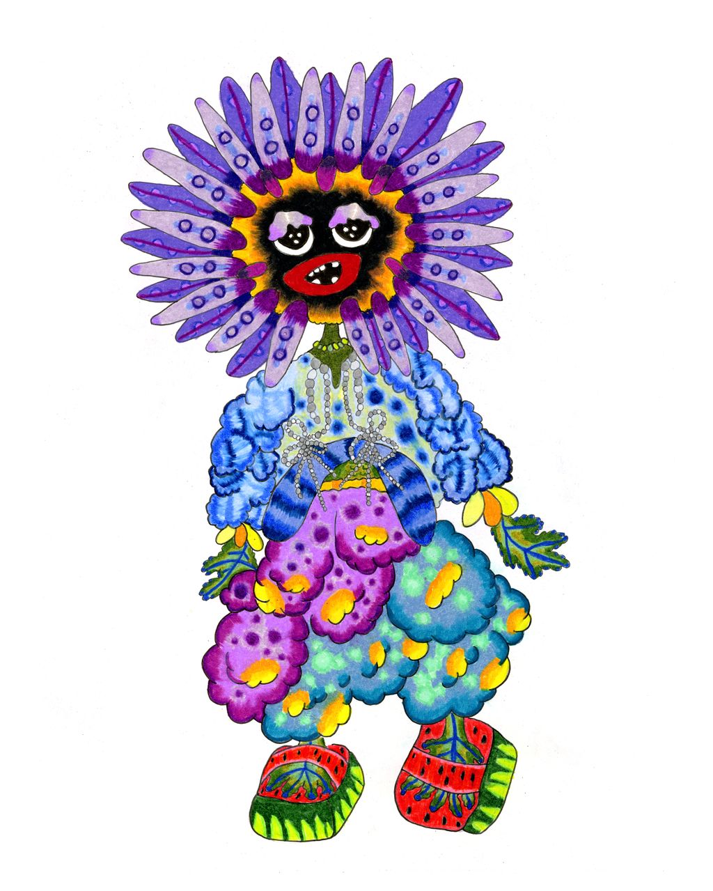 Fashion Week New York Spring/Summer 2021 look 7 from the Collina Strada collection womenswear