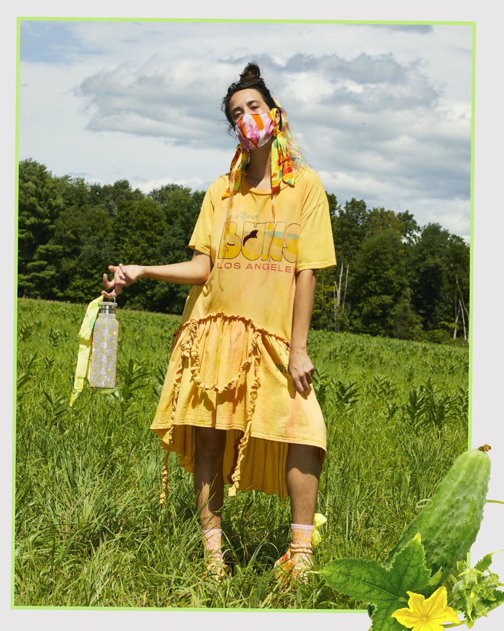 Fashion Week New York Spring/Summer 2021 look 15 de la collection Collina Strada womenswear