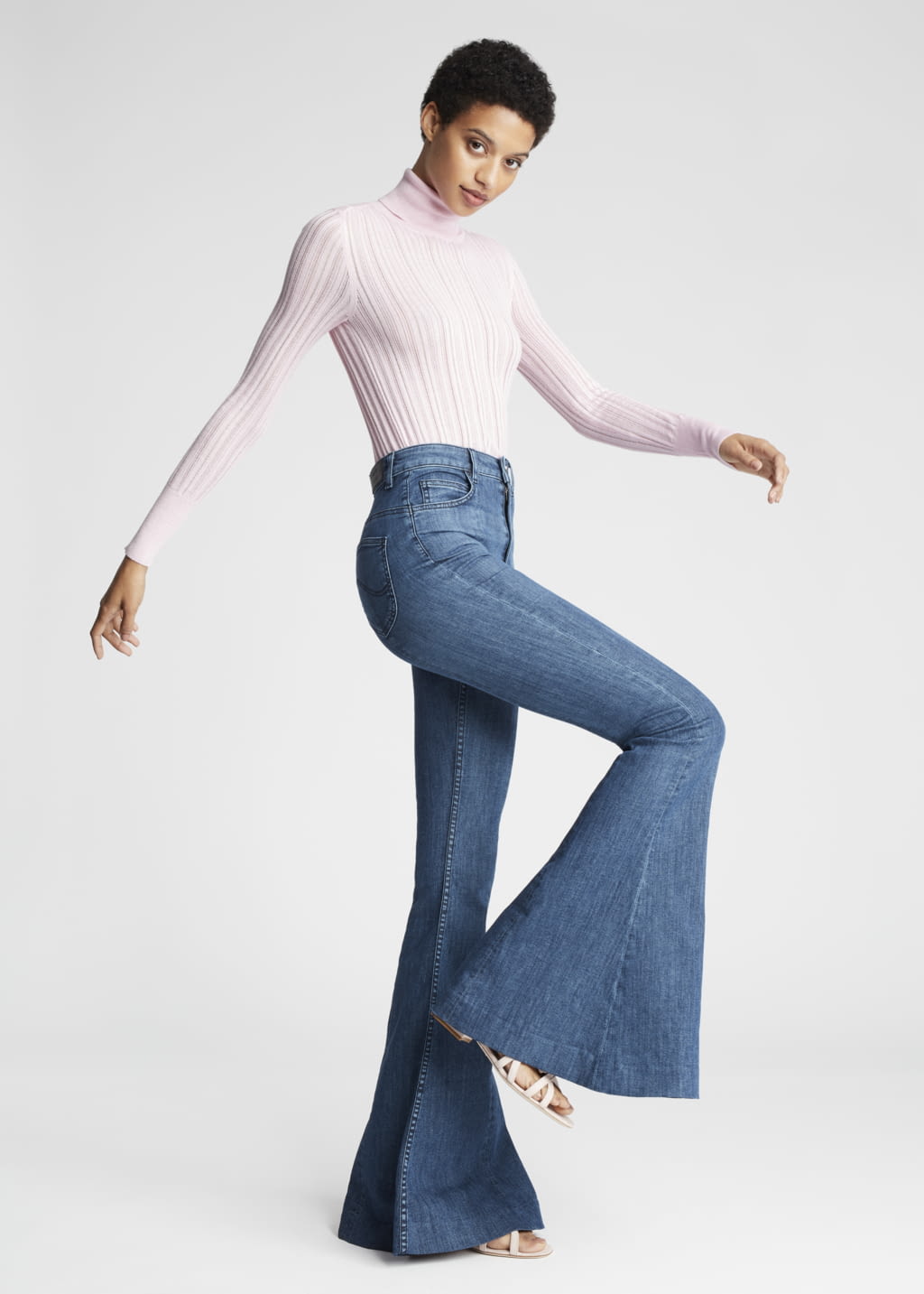 Fashion Week New York Spring/Summer 2019 look 8 from the CUSHNIE  X LEE JEANS collection womenswear