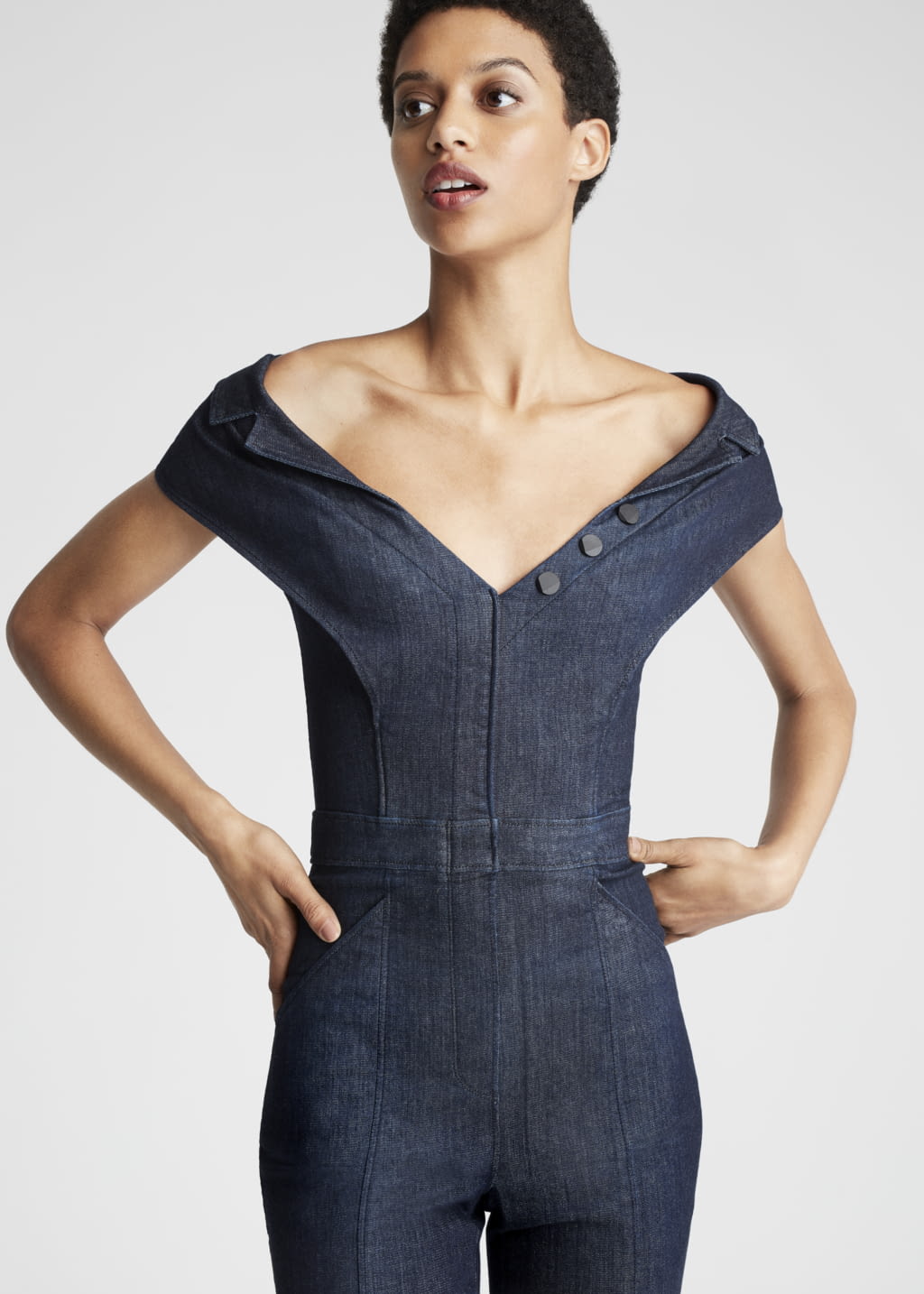 Fashion Week New York Spring/Summer 2019 look 12 de la collection CUSHNIE  X LEE JEANS womenswear