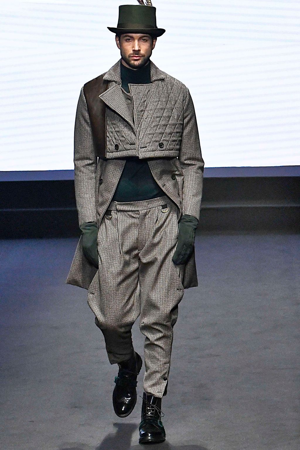 Fashion Week Milan Fall/Winter 2019 look 57 from the Daks collection 男装