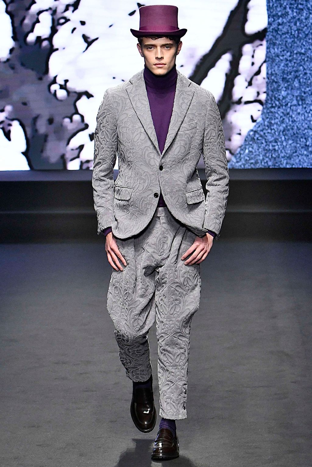 Fashion Week Milan Fall/Winter 2019 look 10 de la collection Daks menswear