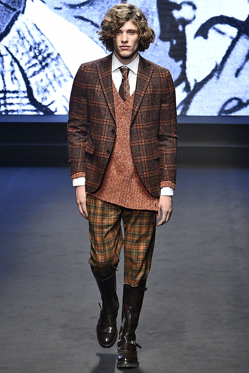 Fashion Week Milan Fall/Winter 2019 look 27 from the Daks collection 男装