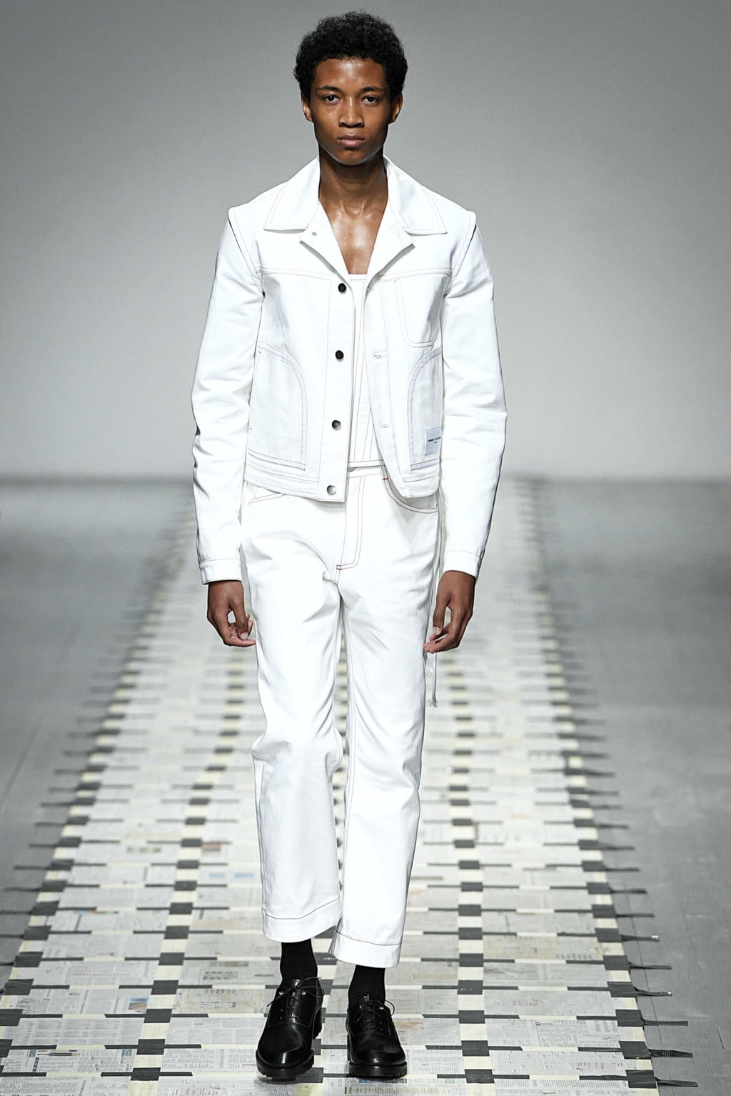 Fashion Week London Spring/Summer 2019 look 5 from the Daniel W Fletcher collection 男装