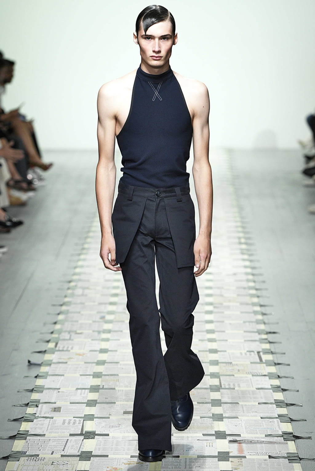 Fashion Week London Spring/Summer 2019 look 7 from the Daniel W Fletcher collection 男装