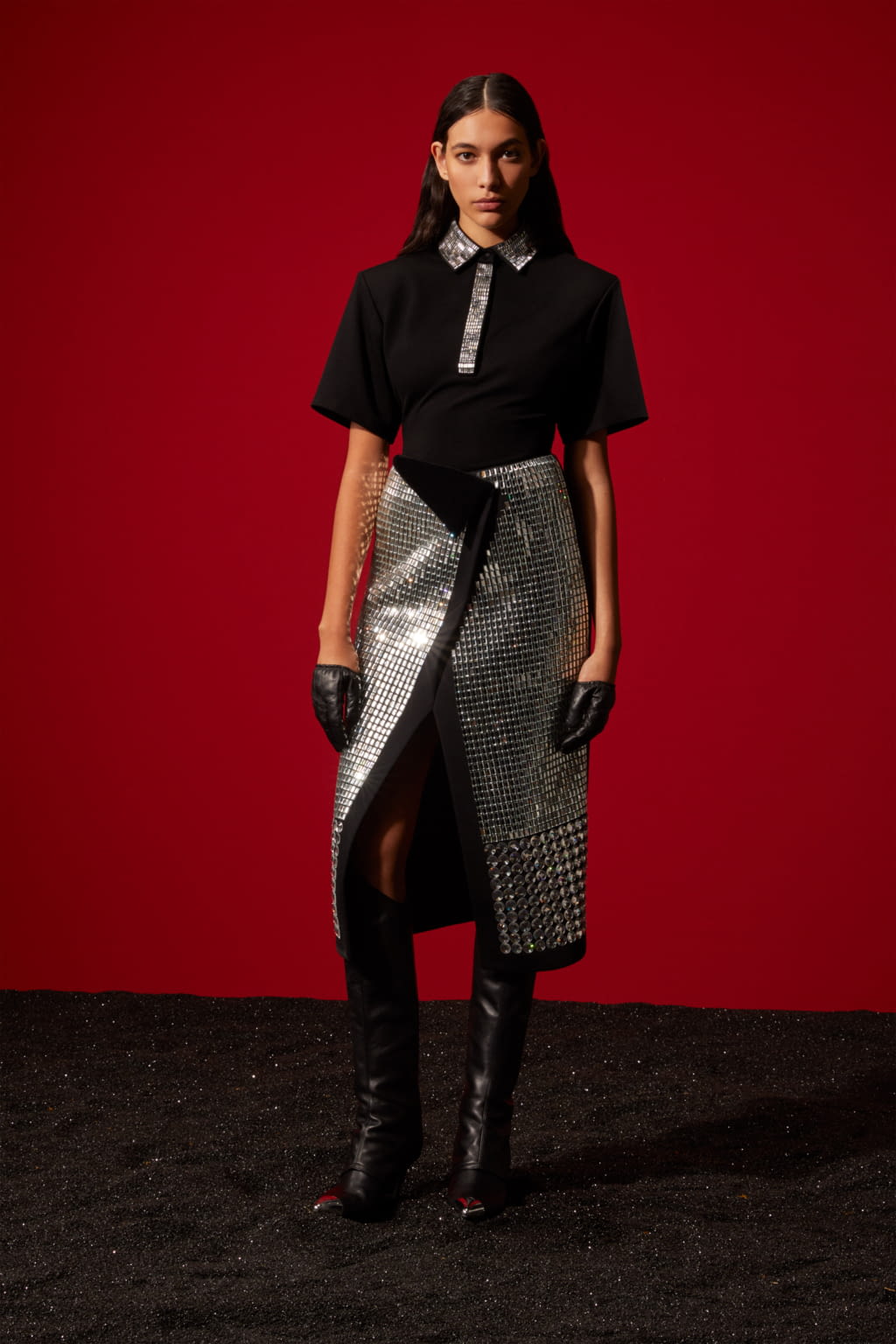 Fashion Week London Pre-Fall 2021 look 28 from the David Koma collection womenswear