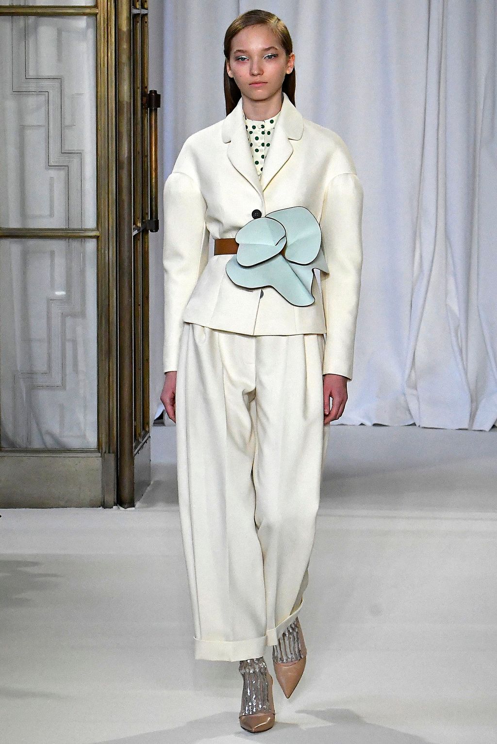Fashion Week London Fall/Winter 2018 look 1 from the Delpozo collection womenswear