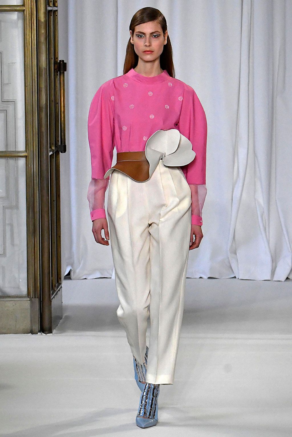 Fashion Week London Fall/Winter 2018 look 10 from the Delpozo collection 女装