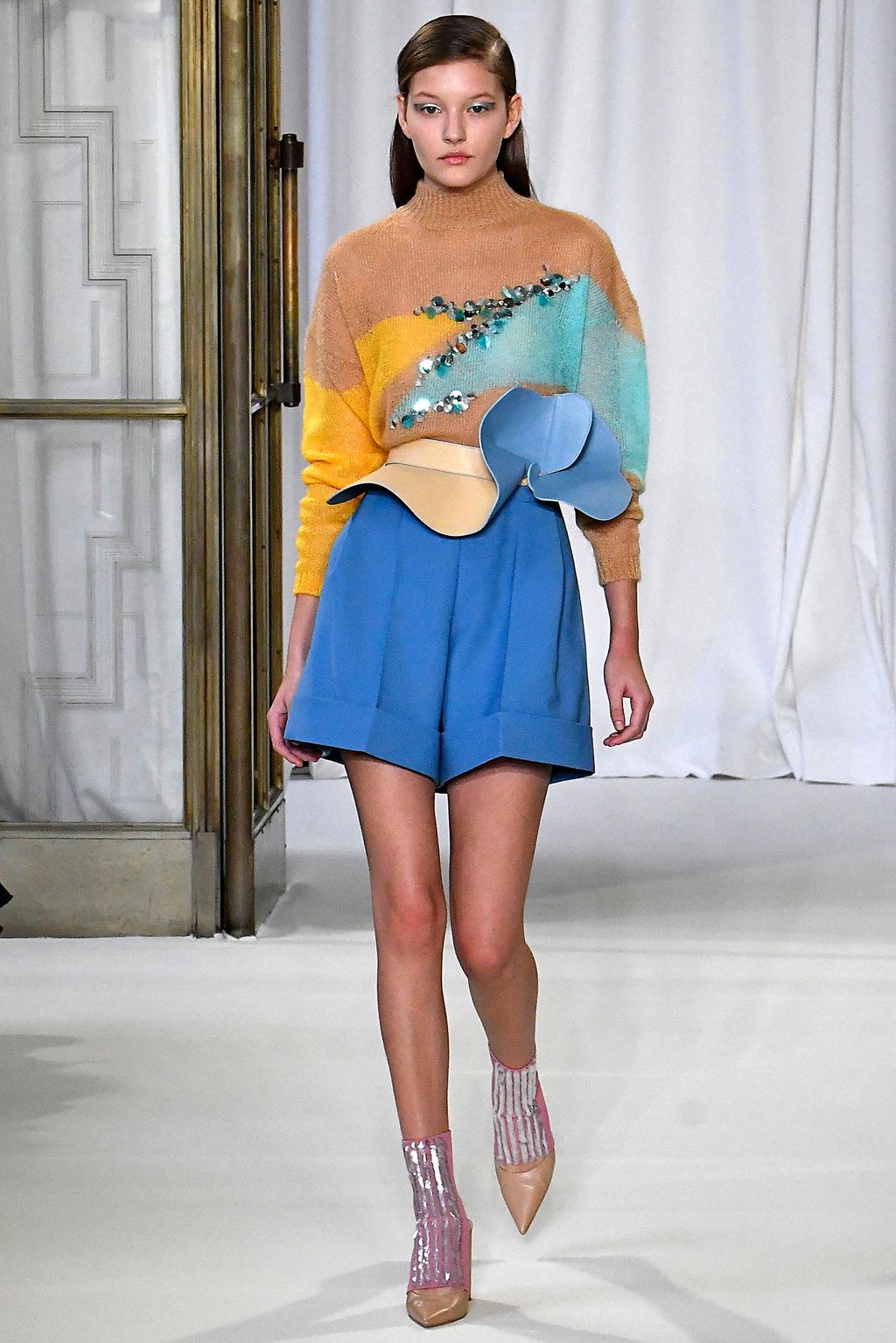 Fashion Week London Fall/Winter 2018 look 14 from the Delpozo collection womenswear