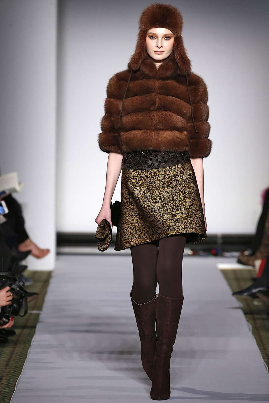 Fashion Week New York Fall/Winter 2019 look 8 de la collection Dennis Basso womenswear