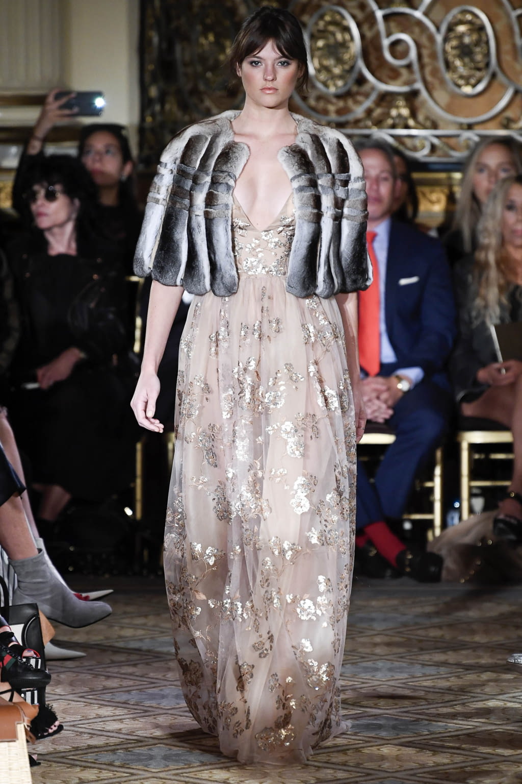 Fashion Week New York Spring/Summer 2018 look 65 from the Dennis Basso collection womenswear